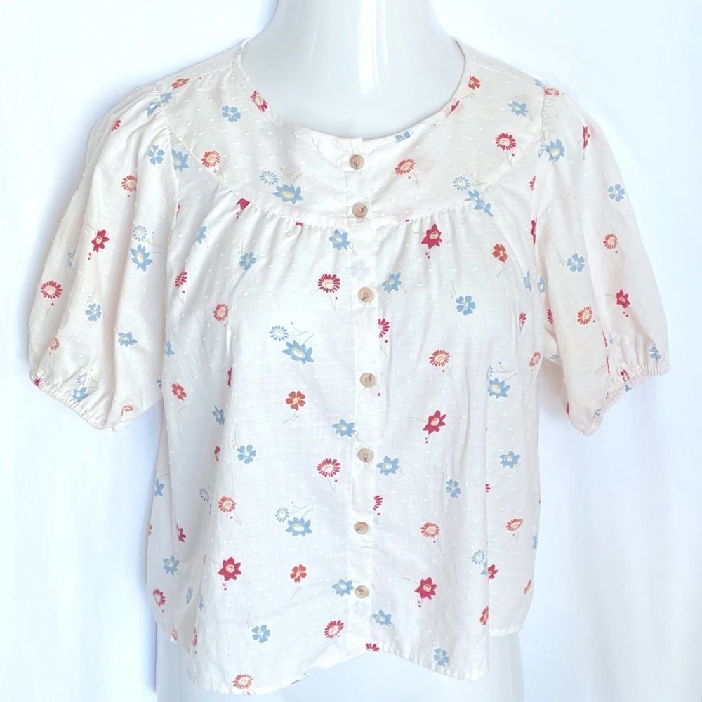 Madewell Prose Shirt In Dotted Floral Heyday